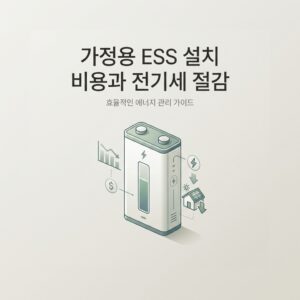 ai thumbnail minimal 가정용 ESS 설치 비용과 전기세 절감 1789912224
