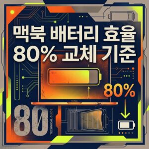 ai thumbnail poster 맥북 배터리 효율 80 교체 기준 1788574996