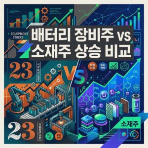 ai thumbnail poster 배터리 장비주 vs 소재주 상승 비교 1788575722